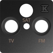 Pokrywa gniazda RTV-SAT, grafit Simon 82    82037-38