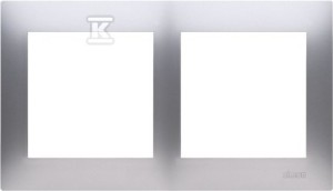 Ramka 2-krotna uniwersalna do puszek karton-gips IP20 / IP44, srebrny