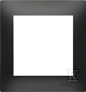Ramka 1-krotna PREMIUM do puszek karton-gips IP20 / IP44, czarny
