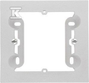 Puszka natynkowa 1-krotna do ramek LINE/DUO. Wyokość: 40mm: Aluminium mat,