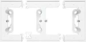 Puszka natynkowa 2-krotna do ramek LINE/DUO. Wyokość: 40mm: Biały mat,