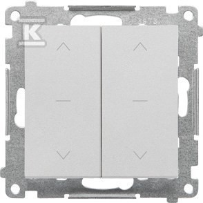 Łącznik roletowy podwójny trójpozycyjny 1-0-2 (moduł) 10 A, 250 V~,