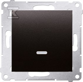 Łącznik jednobiegunowy z podświetleniem LED (moduł) 16AX, 250V~, zaciski śrubowe,