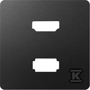 Pokrywa do gniazda USB+HDMI, grafit, SIMON82    8201095-038