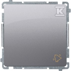 Przycisk dzwonek (moduł) 10AX, 250V~, szybkozłącza, stal inox, BASIC MODUŁ