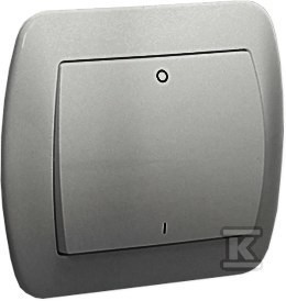 Łącznik dwubiegunowy 10AX, 250V~, zaciski śrubowe, aluminiowy, AKORD