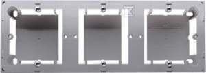 Puszka natynkowa płytka (31mm) potrójna, stal inox, BASIC MODUŁ o