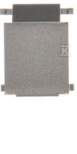 Zaślepka otworu wtyku RJ45/RJ12 do pokrywy gniazda teleinformatycznego, stal inox,