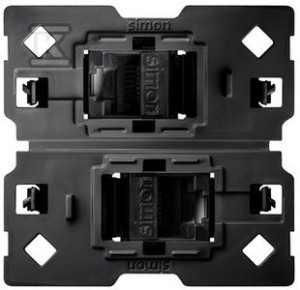 Gniazdo komputerowe 2x RJ45 kategoria 6 (mechanizm, bez ramki montażowej),