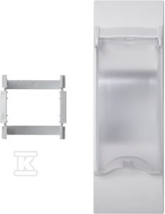 Płytka 45x135mm (3x K45) z pokr. do aparatury modułowej 2-pol.,