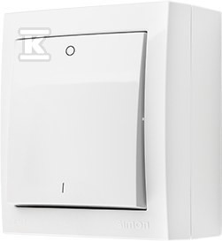 Łacznik dwubiegunowy natynkowy, IP44, 16 A, 250 V, zaciski śrubowe,