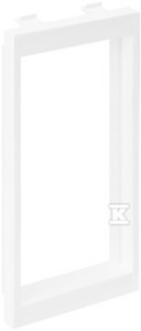 Adapter CIMA na 2 gniazda bezśrubowe K45 (45x45mm), biały o