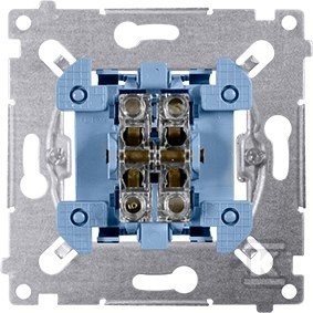 Przycisk podwójny zwierny (mechanizm) 10AX, 250V~, szybkozłącza SIMON54