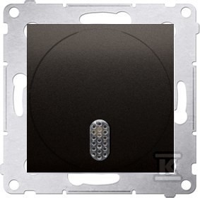 Dzwonek elektroniczny (moduł) 230V AC, brąz mat (met.)