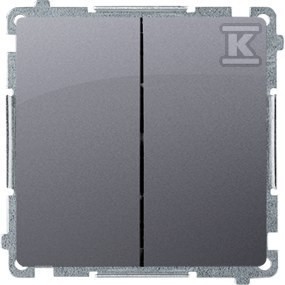Simon Basic Łącznik schodowy podwójny (moduł) 10AX, 250V~, zaciski śrubowe,