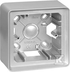 Puszka natynkowa 1-krotna, aluminium, SIMON82    8200750-093 w