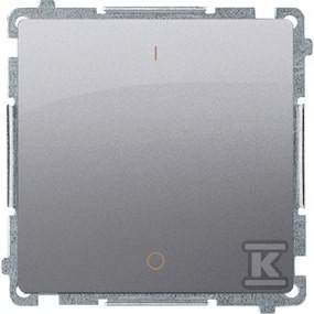 Łącznik dwubiegunowy (moduł) 10AX, 250V~, szybkozłącza, stal inox, BASIC MODUŁ