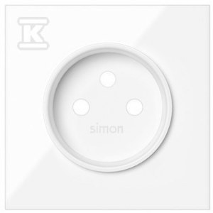 Panel 1-krotny: 1 gniazdo zasilające, biały, SIMON100