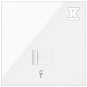 Panel 1-krotny: 1 gniazdo RJ45, biały, SIMON100