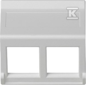 Płytka K45 2x RJ bez osłon skośna, do adapterów MD,