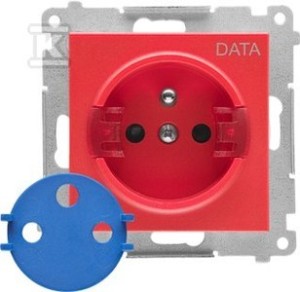 Gniazdo DATA z kluczem uprawniającym (moduł) 16 A, 250 V~,