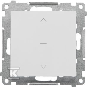 Przycisk roletowy (moduł) 10 A, 250 V~, szybkozłącza: Jasnoszary mat,