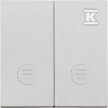 Klawisz podwójny z oczkami do: SW5L2M, SW6/2L2M, SW7/2L2M: Aluminium mat,