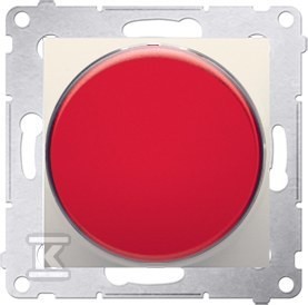 Sygnalizator świetlny LED światło czerwone (moduł) 230V~, kremowy, SIMON54 o