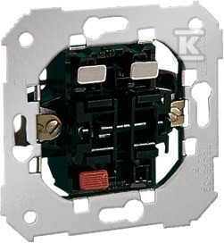 Łącznik krzyżowy podwójny (mechanizm) 10 AX, 250 V~, szybkozłącza., SIMON82