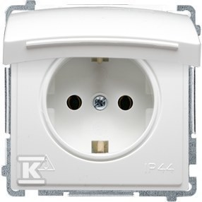 Gniazdo wtyczkowe Schuko do wersji IP44 z przesłonami (moduł) 16A,