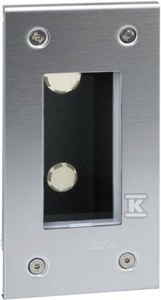 Obudowa podtynkowa S500 METAL 1-modułowa, 2x K45, kompletna, METAL o