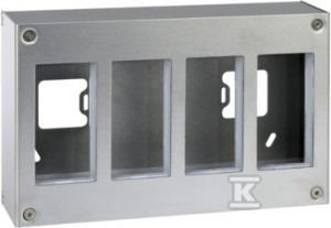 Obudowa natynkowa S500 METAL 4-modułowa, 8x K45, kompletna, METAL o