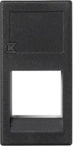Płytka K45/2, 1x RJ bez osłon, 22,5x45mm, 3M OCK, szary