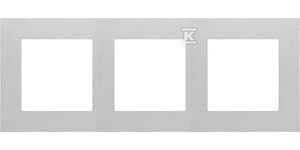 Ramka 3-krotna LINE: Aluminium mat, SIMON55   &nbsp;TR3/143