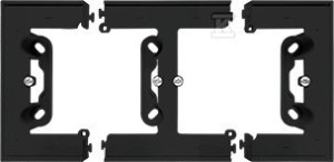 Puszka natynkowa 2-krotna do ramek LINE/DUO. Wyokość: 40mm: Czarny mat,