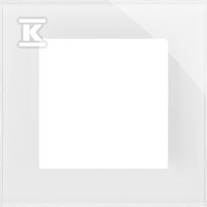 Ramka 1-krotna Nature: Szkło classic białe, SIMON55