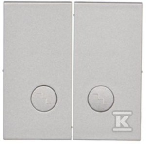 Klawisz podwójny z oczkami do: SW6/2L2M: Aluminium mat, SIMON55 o