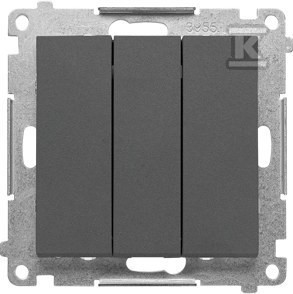 Łącznik potrójny z podświetleniem LED (moduł) 10 AX, 250 V~,
