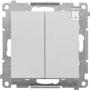 Przycisk poczwórny (moduł) 10 AXm, 250 V~, szybkozłącza: Aluminium mat,