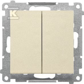 Łącznik schodowy podwójny bez piktogramu (moduł) 10 AX, 250 V~,