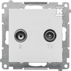 Gniazdo antenowe R-TV końcowe separowane (moduł). 1x Wejście: 5÷862 MHz: