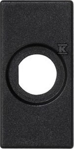 Płytka K45/2 22,5x45mm z otworem fi 14mm, grafit