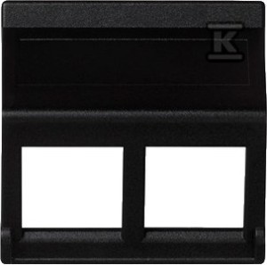 Płytka K45 2x RJ bez osłon skośna, do adapterów MD,
