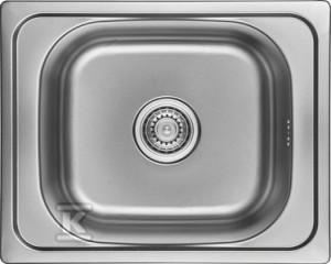 Zlew stalowy ORION wpuszczany 1 komorowy 40x50cm z syfonem Dekor