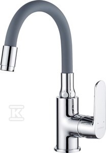 Bateria umywalkowa DIMA stojąca z elastyczną wylewką