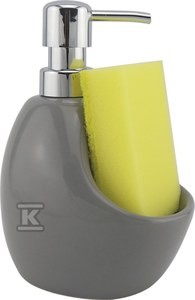 Dozownik MINI ceramiczny, szary   &nbsp;AMP_004M