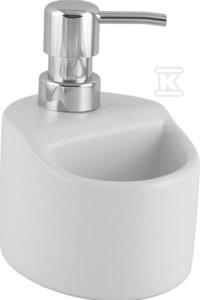 Dozownik YOGO ceramiczny, biały mat   &nbsp;AMP_6M2M w