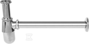 Syfon do umywalki butelkowy, chrom   &nbsp;CKS_063D w