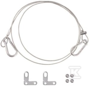 Zestaw zabezpieczający przewód panelu LED SECURITY KIT