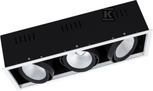 Reflektor obrotowy Multi 3X30W/4000K Fl Wt/Bk Ledv